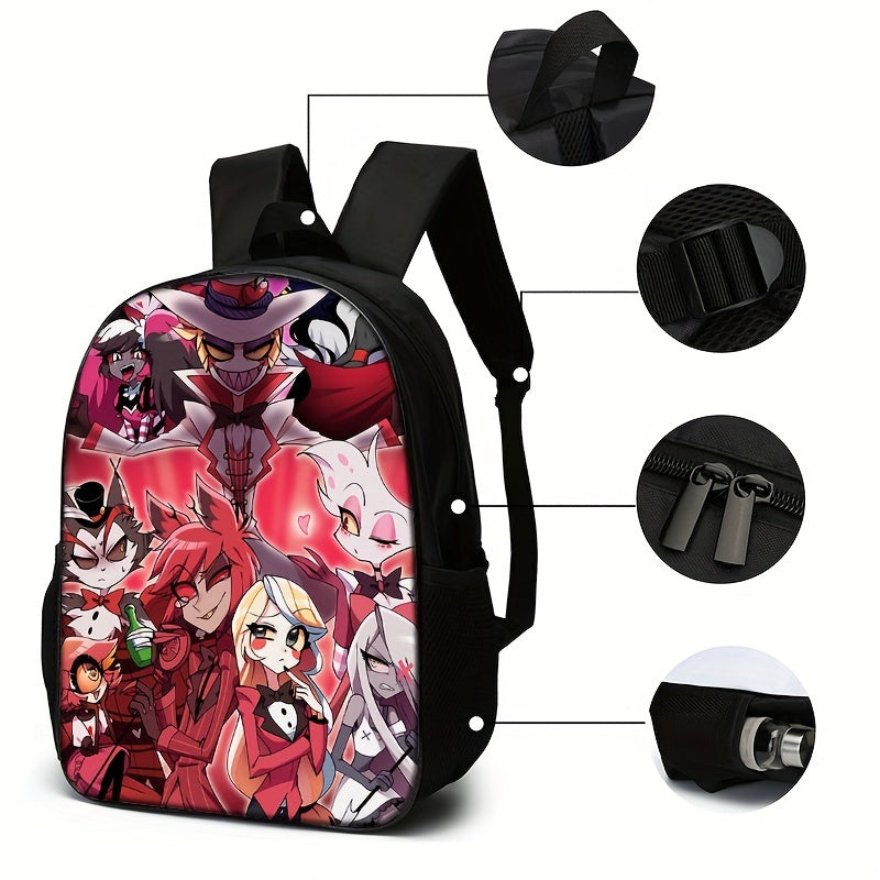 Kit Escolar com Tema de Anime - Mochila, Lancheira e Estojo