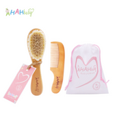 kit Escova Cerdas Natural para Bebê - AHAHbaby