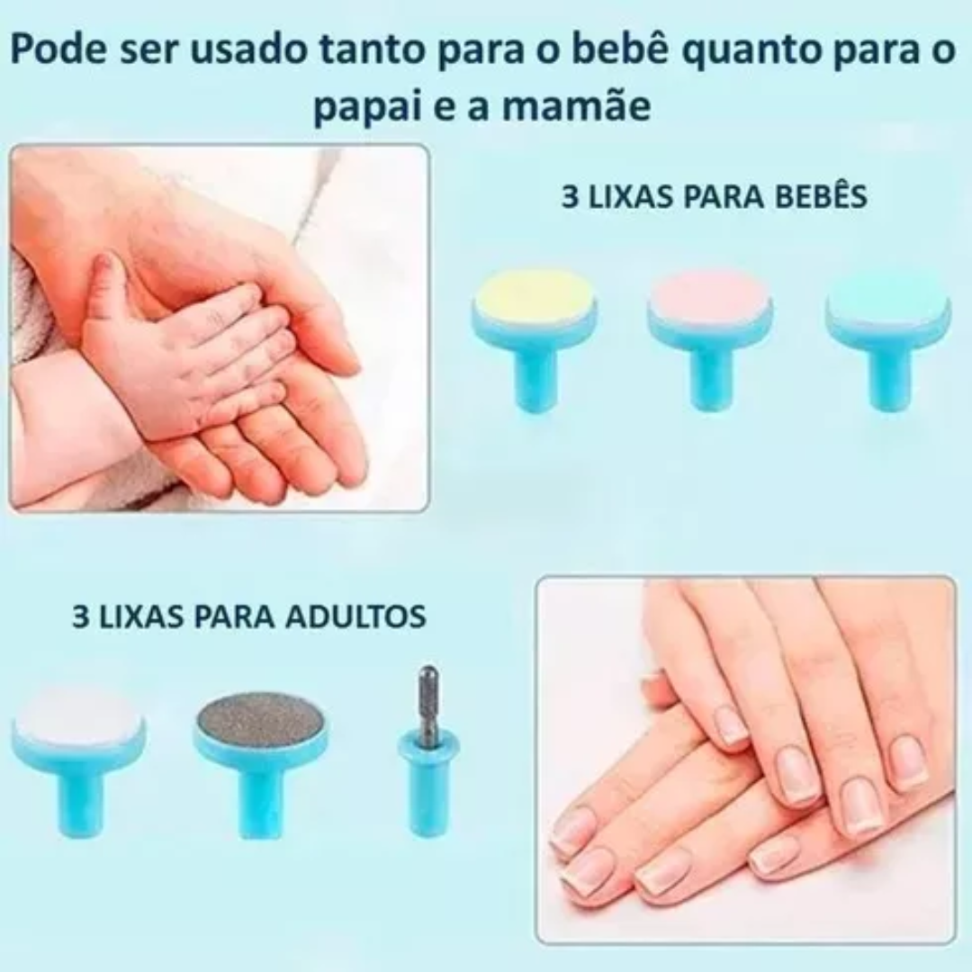 Lixa de Unha Elétrica para Bebês