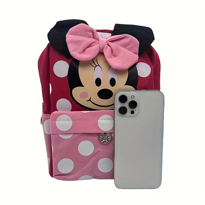 Mochila Escolar do Mickey & Minnie de Bolinhas