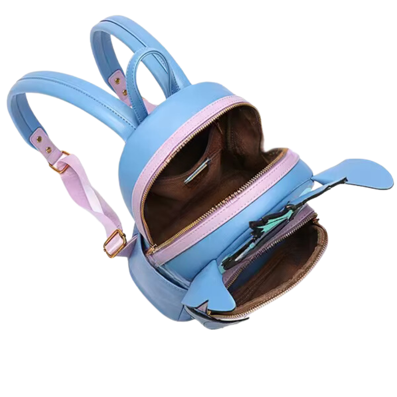 Mochila Escolar Feminina Stitch em Couro