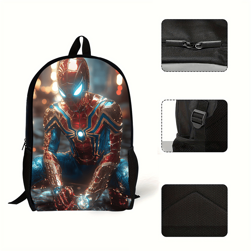 Mochila Escolar com Tema do Homem-Aranha