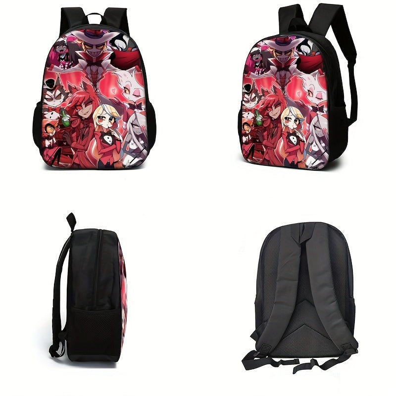 Kit Escolar com Tema de Anime - Mochila, Lancheira e Estojo